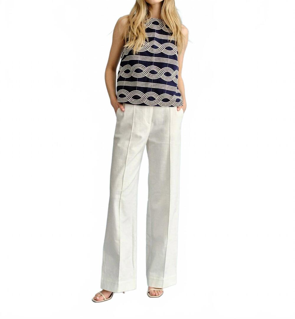 NEW CARTOLINA NANTUCKET women's celeste tank top in midnight blue